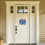 3D Blue Butterfly Door Sign