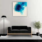 Blue Wave Ocean Depths 3D Wooden Wall Art 9 Layer