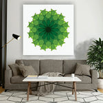 Green Mandala 3D Wooden Wall Art 7 Layer