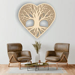 Heart Tree 3D Wooden Wall Art 5 Layer