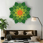 Leaves Flowers 3D Wooden Wall Art 5 Layer