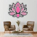 Lotus Flower 3D Wooden Wall Art 4 Layer