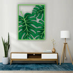 Monstera Leaf 3D Wooden Wall Art 3 Layer