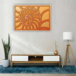 Nautilus Mandala 3D Wooden Wall Art 6 Layer