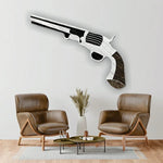 Pistol Gun 3D Wooden Wall Art 5 Layer