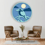 Round Bird 3D Wooden Wall Art 4 Layer