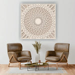 Round Mandala 3D Wooden Wall Art 3 Layer