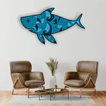 Shark 3D Wooden Wall Art 5 Layer