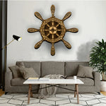 Ship Wheel Nautical 3D Wooden Wall Art 4 Layer