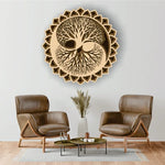 Tree Of Life Round 3D Wooden Wall Art 6 Layer