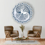 Yin Yang Tree Of Life Round 3D Wooden Wall Art 6 Layer