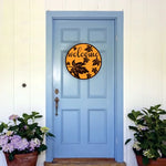 4 Fall Leaves Welcome Door Sign