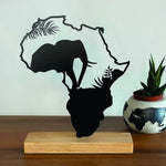 Africa Metal Shelf Decor