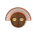 African Women Wooden Wall Mask