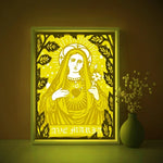 Ave Maria Religion Shadow Light Box