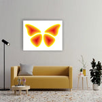Butterfly Yellow 3D Mandala Wooden Wall Art 7 Layer