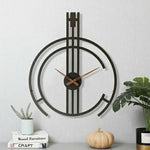 C Shape Metal Wall Clock