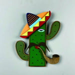 Cactus 3D Wooden Wall Mask