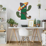 Cactus 3D Wooden Wall Mask