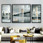 City Bridge Wall Frame Set of 3