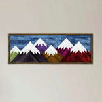 Colorful Mountains Geometric Wooden Wall Hanging Decor