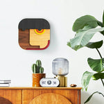 Decorative Square Wooden Wall Mask