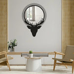 Deer Metal Wall Mirror