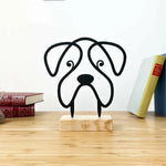 Dog Metal Table Decor