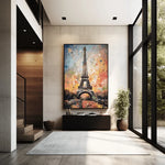 Eiffel Tower Abstract Canvas Wall Art