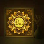 Fathers Day Dad Gift Shadow Light Box