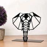 Geometric Elephant Metal Table Decor