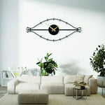 Geometric Metal Wall Clock Design 12