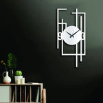 Geometric Metal Wall Clock Design 13