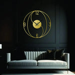 Geometric Metal Wall Clock Design 14