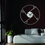 Geometric Metal Wall Clock Design 16