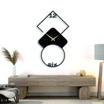 Geometric Metal Wall Clock Design 18