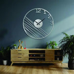 Geometric Metal Wall Clock Design 19