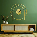 Geometric Metal Wall Clock Design 21