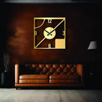 Geometric Metal Wall Clock Design 23