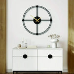 Geometric Metal Wall Clock Design 24