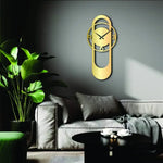 Geometric Metal Wall Clock Design 29