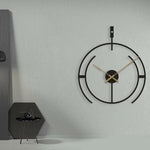 Geometric Metal Wall Clock Design 34