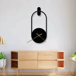 Geometric Metal Wall Clock Design 36