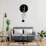 Geometric Metal Wall Clock Design 42