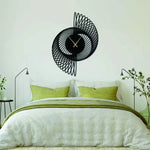 Geometric Metal Wall Clock Design 52