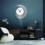 Geometric Metal Wall Clock Design 56