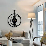 Geometric Metal Wall Clock Design 57