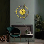 Geometric Metal Wall Clock Design 58