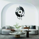 Geometric Metal Wall Clock Design 59