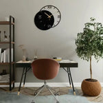 Geometric Metal Wall Clock Design 60